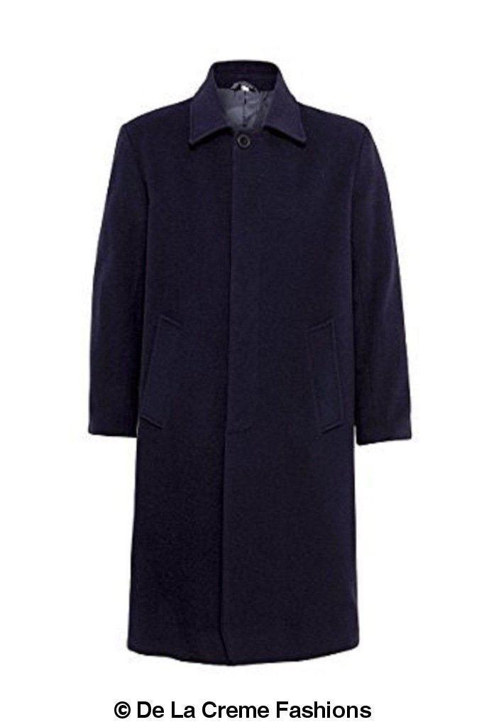 Rose Eleusis De La Creme MAN wool and cashmere long formal overcoat, tailored jacket with classic design and elegant fit.