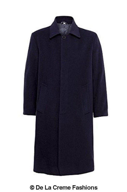 Rose Eleusis De La Creme MAN wool and cashmere long formal overcoat, tailored jacket with classic design and elegant fit.