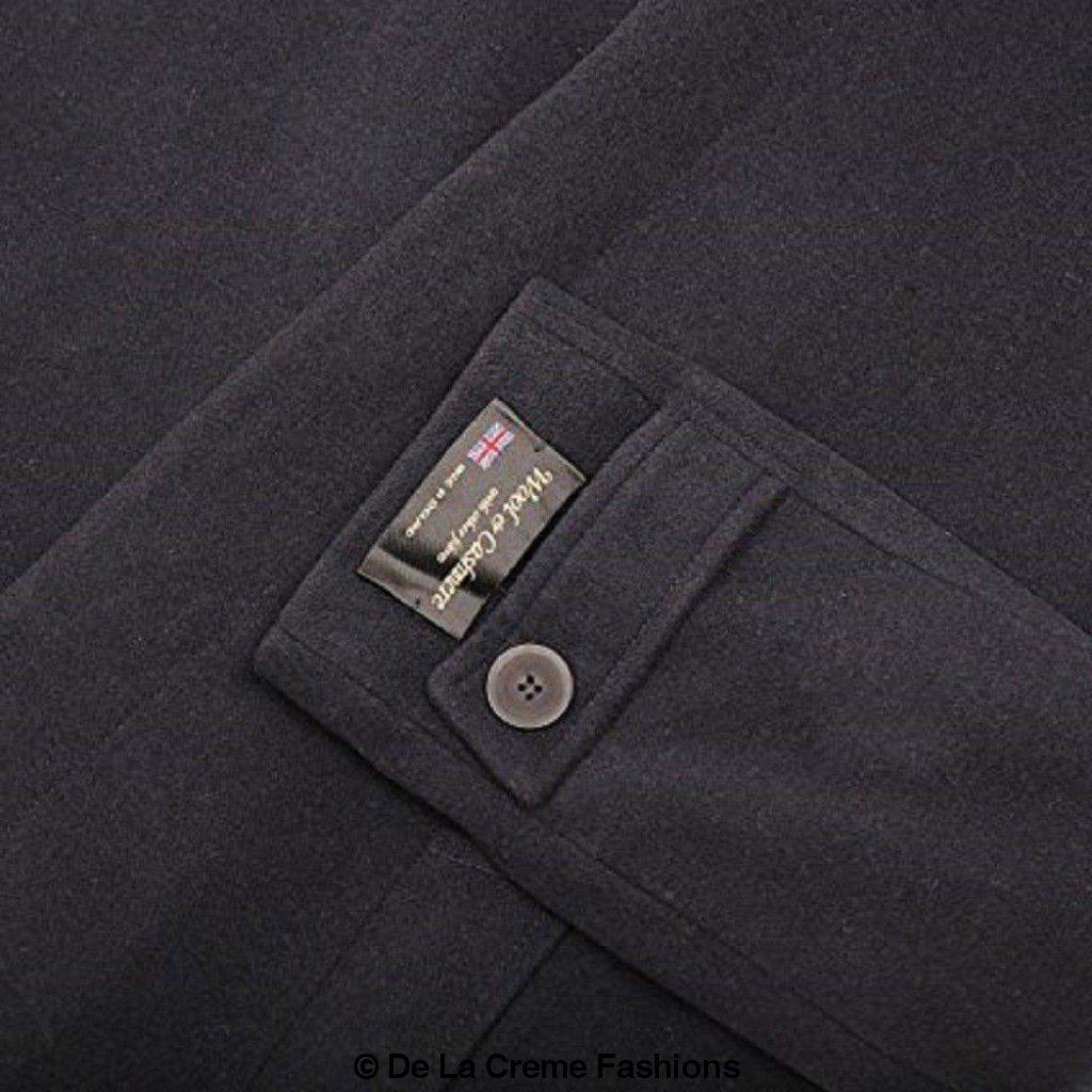 Rose Eleusis De La Creme MAN wool and cashmere long formal overcoat, stylish jacket with tailored fit and classic design.