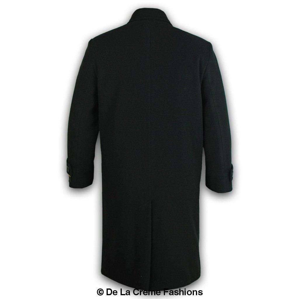 Rose Eleusis De La Creme MAN wool and cashmere long formal overcoat, stylish jacket with tailored fit and classic design.