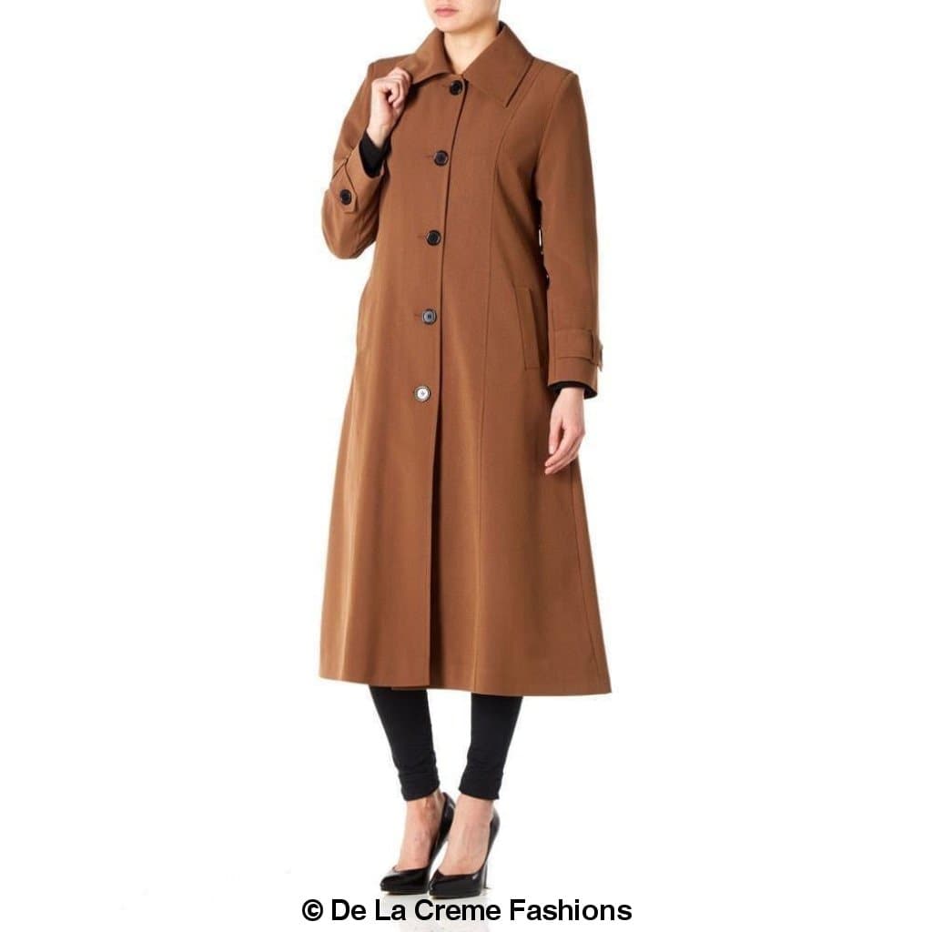 Rose Eleusis longline Mac coat for women, lightweight spring/summer jacket with a sleek, stylish design.