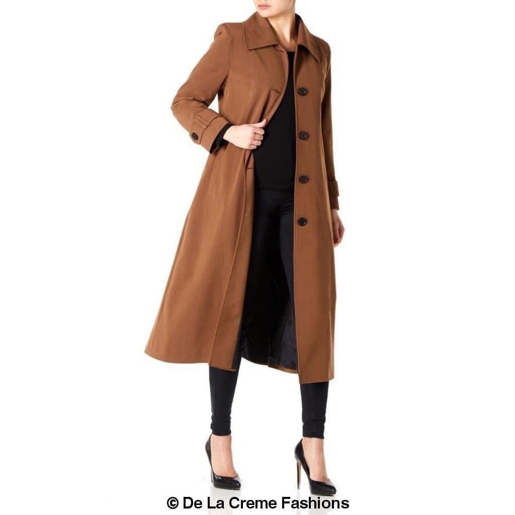 Rose Eleusis longline mac coat for women, spring and summer jacket with a lightweight, stylish design.