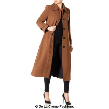 Rose Eleusis longline mac coat for women, spring and summer jacket with a lightweight, stylish design.