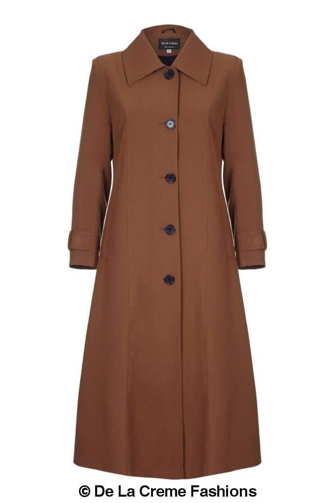 Rose Eleusis spring/summer longline mac coat for women, stylish lightweight jacket with a sleek design and long silhouette.