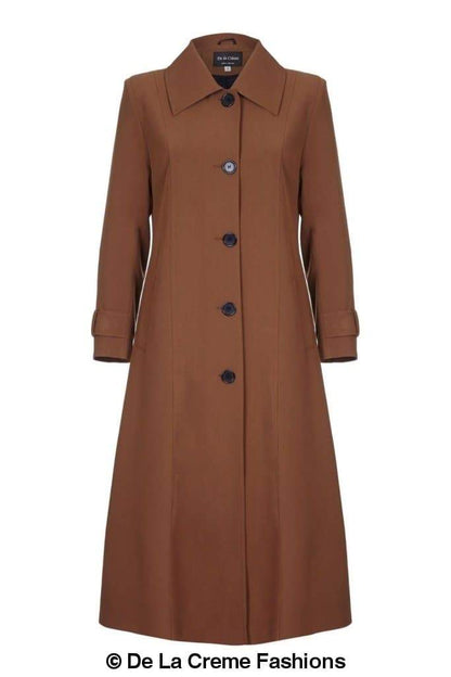 Rose Eleusis spring/summer longline mac coat for women, stylish lightweight jacket with a sleek design and long silhouette.