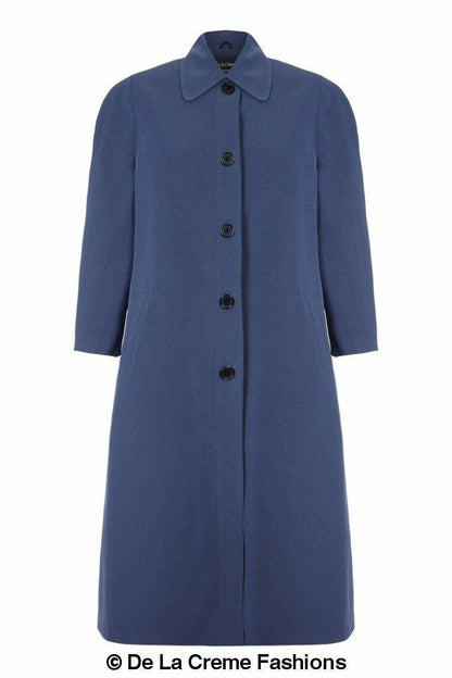 Plus size long coat from Rose Eleusis, stylish spring/summer jacket with a flowy design and lightweight fabric.