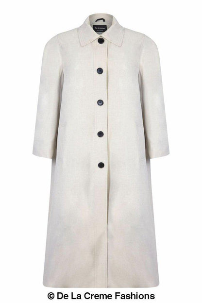 Plus size long spring/summer coat by Rose Eleusis, stylish women&