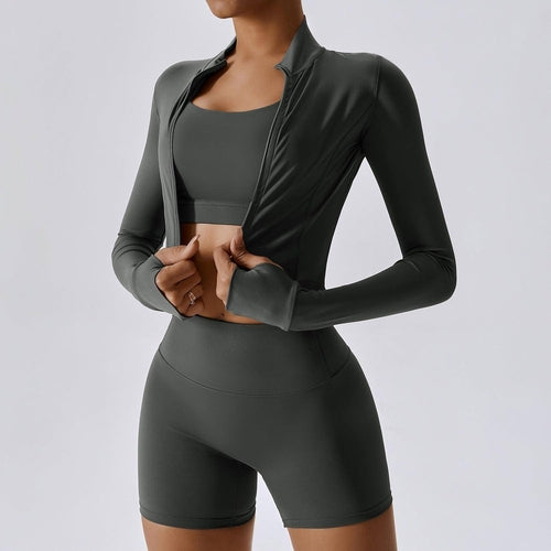Carmine Juneberry outdoor sports skinny yoga leggings in nude feel, stretchable and fitted for women during exercise or casual wear.