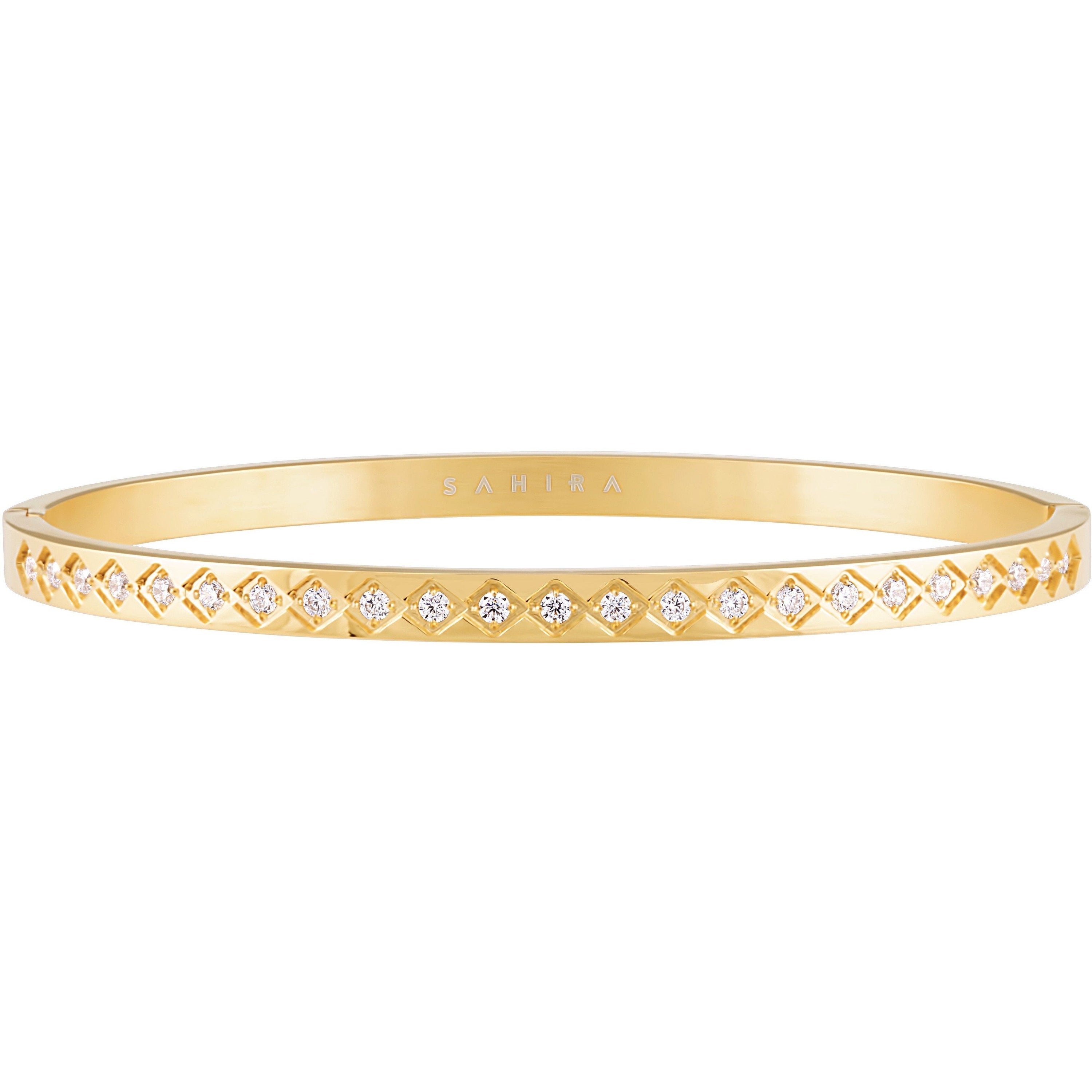 Bronze Lucy diamond cut bracelet featuring intricate jewelry design with sparkling facets, elegant and stylish accessory.