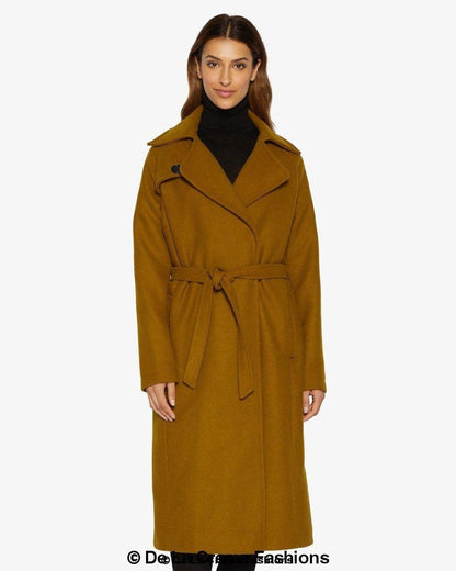 Rose Eleusis Diana wrap-around duster coat, stylish jacket with a flowing silhouette and wrap design, perfect for layering.