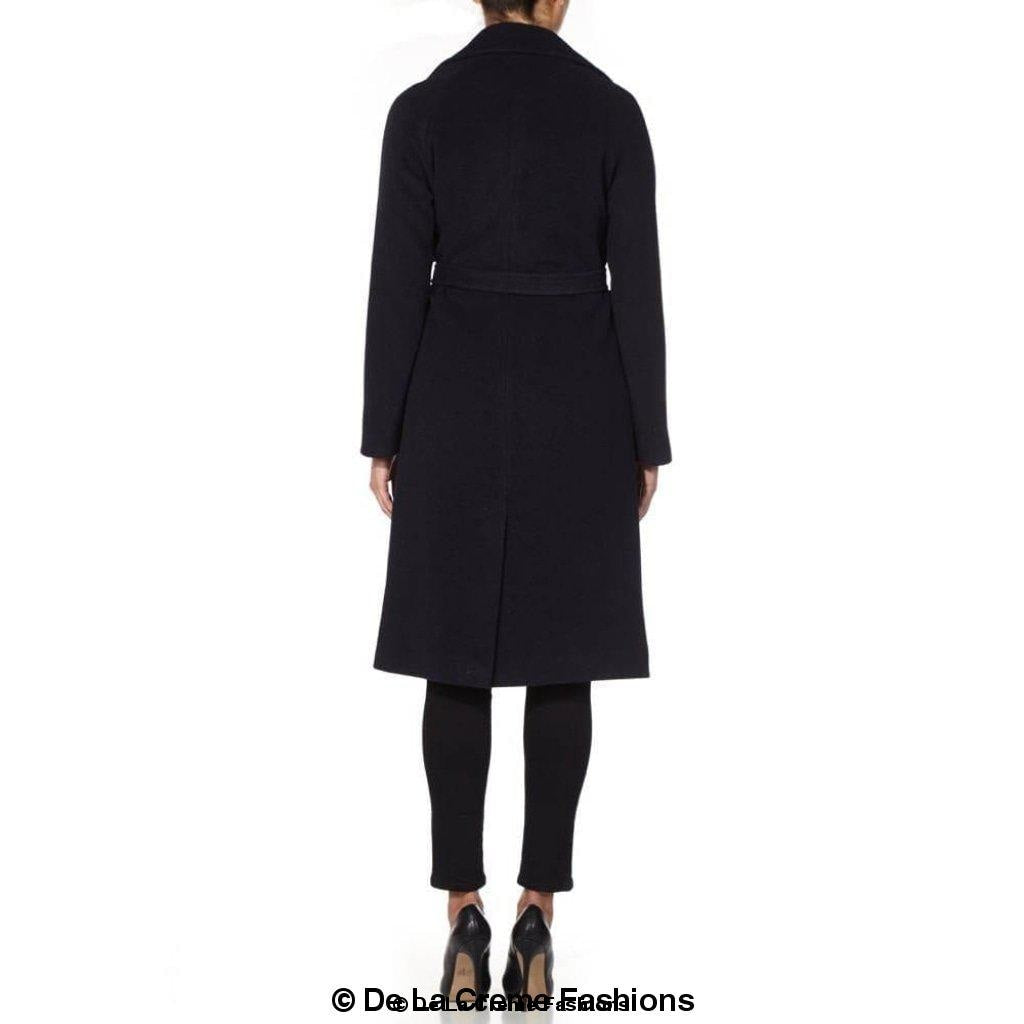 Rose Eleusis Diana wrap-around duster coat in lightweight fabric, shown hanging on a neutral background.