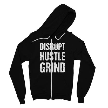 Scorpius Disrupt Hustle Grind Fine Jersey Zip Hoodie, casual sweater with front zipper and hoodie, in a comfortable fabric.