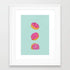 Decorative framed art print featuring colorful doughnuts for home decor by Scorpius, perfect for adding a fun touch to any room.