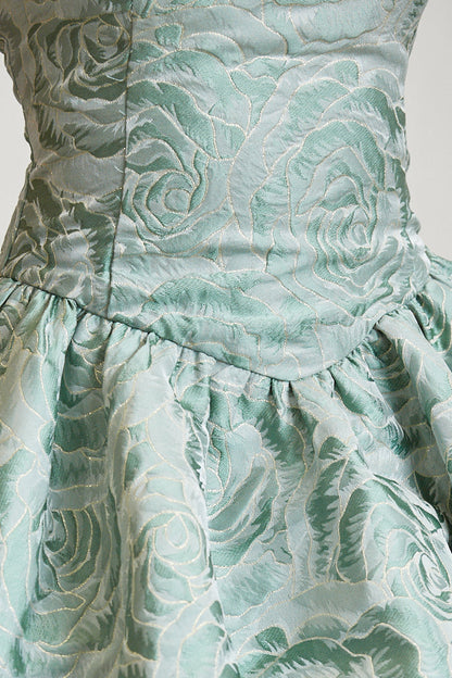 White Amphitryon Belle Rose Dress for women, elegant floral dress with flowing fabric and feminine design.