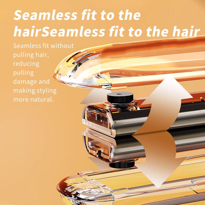 Pear Daisy professional steam hair straightener with ceramic tourmaline ionic plates, ideal for smooth, shiny hair at home.