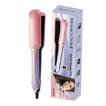 Pear Daisy professional ceramic tourmaline ionic steam hair straightener with adjustable temperature on a white background.