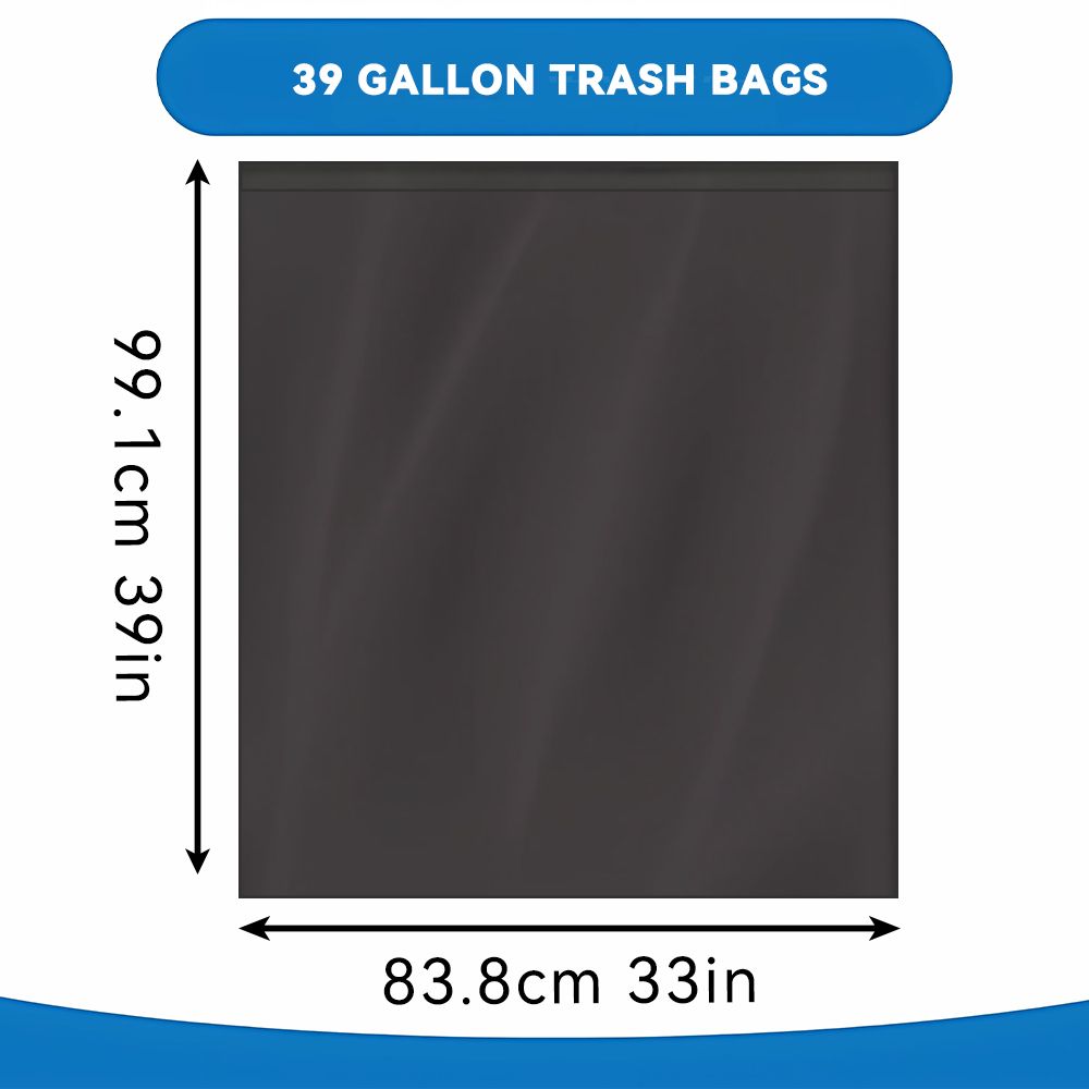 Boxed Pear Daisy disposable garbage bags, 70 tear-resistant trash bags suitable for home and garden use.