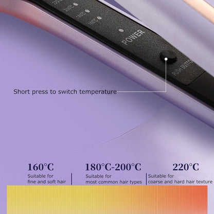 Pear Daisy professional steam ceramic tourmaline ionic flat hair straightener, showing sleek black design with ceramic plates.