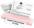 Wireless portable printer by Pear Daisy, compact thermal printer supporting 8.5x11 inch paper, ideal for travel and home use.
