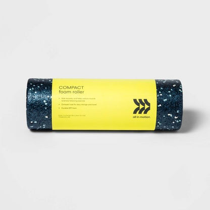 Pear Daisy 12-inch Muscle Recovery Travel Foam Roller for home and garden use, with textured surface for muscle relief.