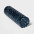 Pear Daisy 12-inch muscle recovery travel foam roller for home use, shown in black with textured surface for deep tissue massage.