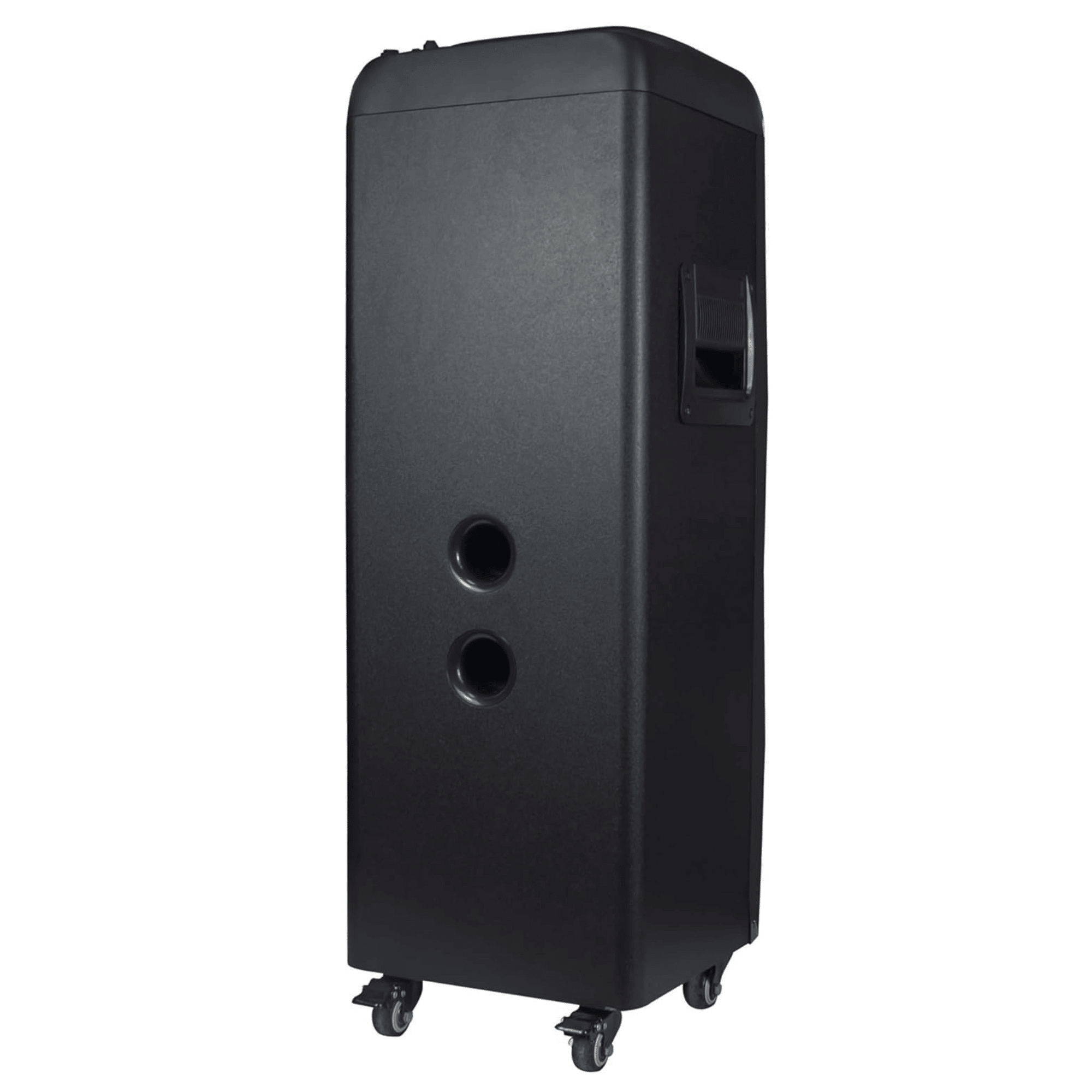 Pear Daisy IQ Sound TorusFLEX portable Bluetooth DJ speaker with two 10-inch speakers, designed for home and outdoor entertainment.