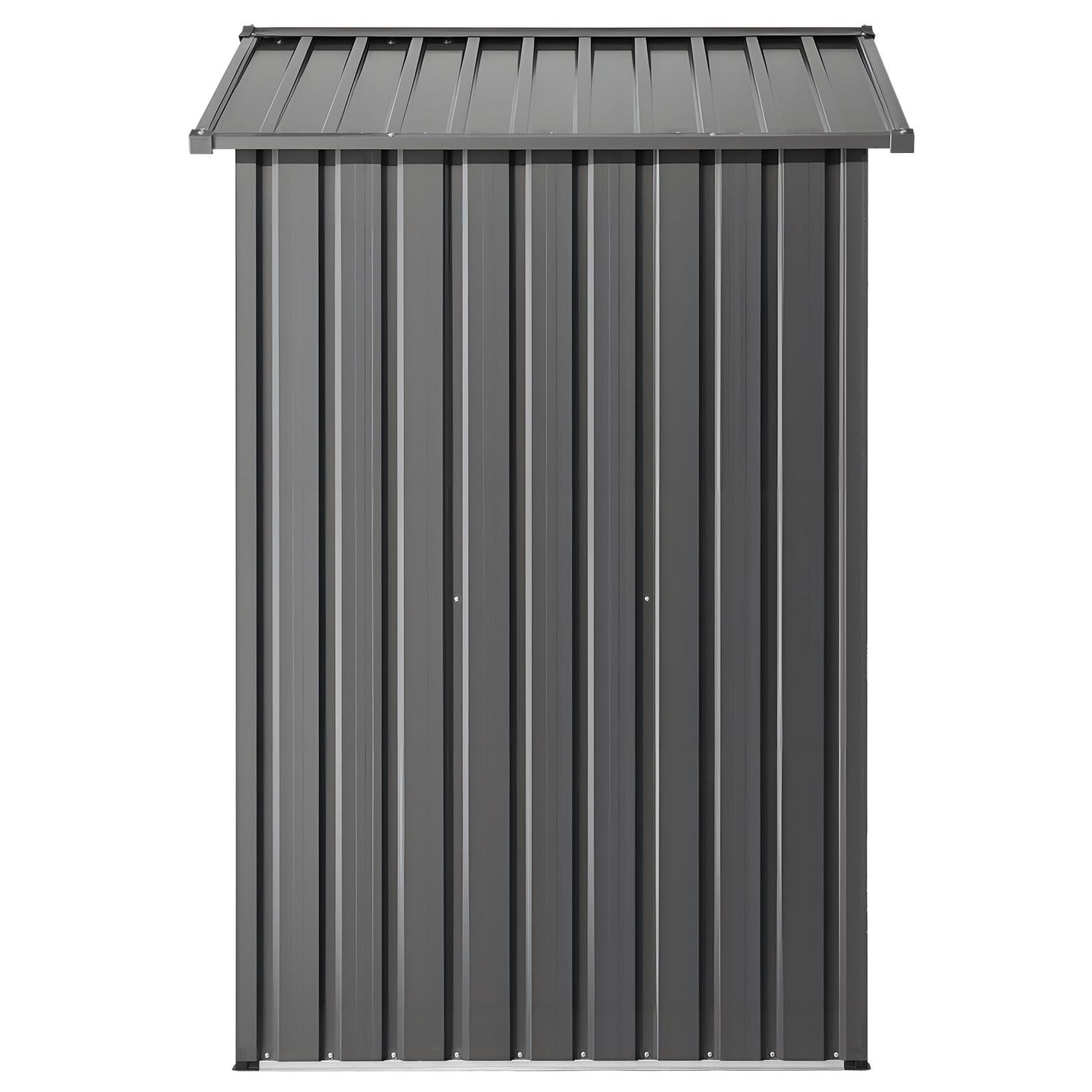 Pear Daisy 6x4 ft metal garden shed with lockable doors, outdoor storage solution for tools and gardening supplies.