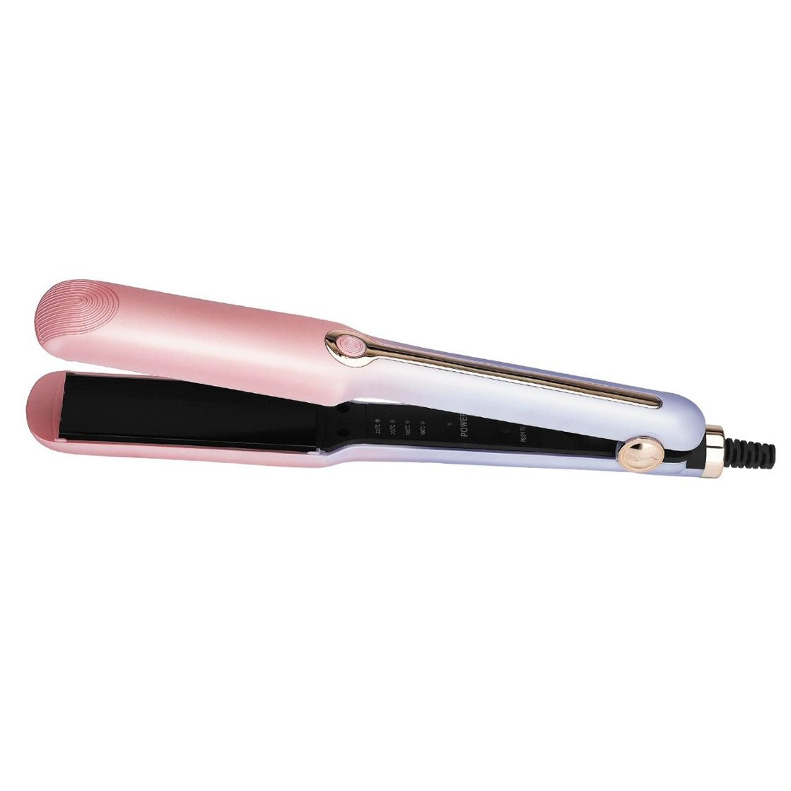 Pear Daisy professional ceramic tourmaline ionic steam hair straightener with flat plates for smooth, shiny hair styling.