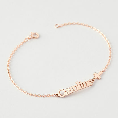 Green Millie custom name bracelet for teen girls, personalized jewelry with her name, perfect gift for her.