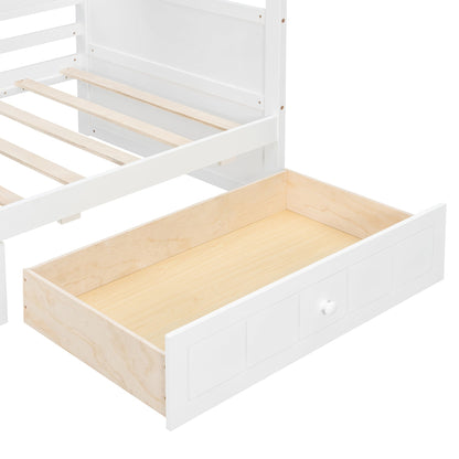 Sangria Beech twin size canopy day bed with frame, canopy and two storage drawers, ideal for bedroom furniture.