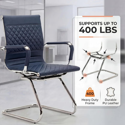 Ergonomic Navy Blue Premium Grade Office Desk Chair