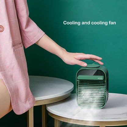 Maroon Asteria small portable USB desktop fan for home or office cooling, compact and easy to use.