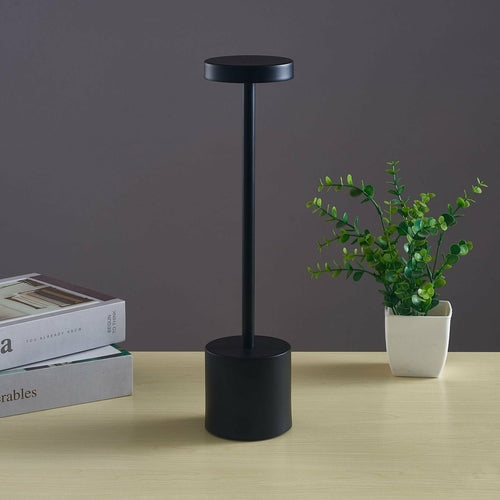 Maroon Asteria Nordic I-shaped bedroom LED touch bar lamp with sleek design and adjustable lighting for modern bedroom decor.
