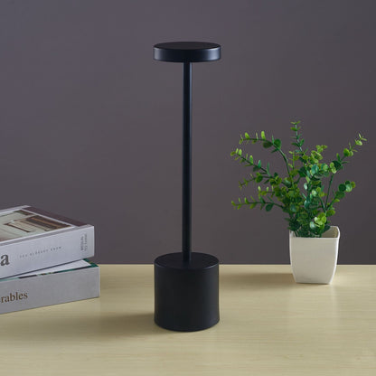Maroon Asteria Nordic I-shaped bedroom LED touch bar lamp with sleek design and modern lighting for bedside or room decor.