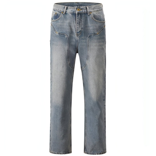 Carmine Juneberry DenimDare™ Western Vintage Jeans for men, showing classic blue denim pants with Western-style stitching.