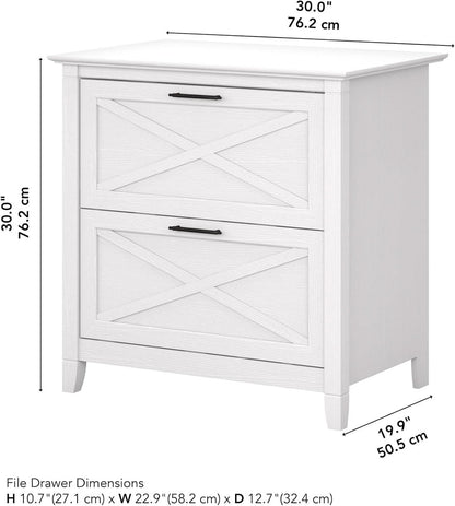 Key West Lateral File Cabinet 2 Drawer Modern Farmhouse