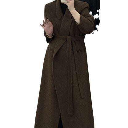 Red angora wool women&