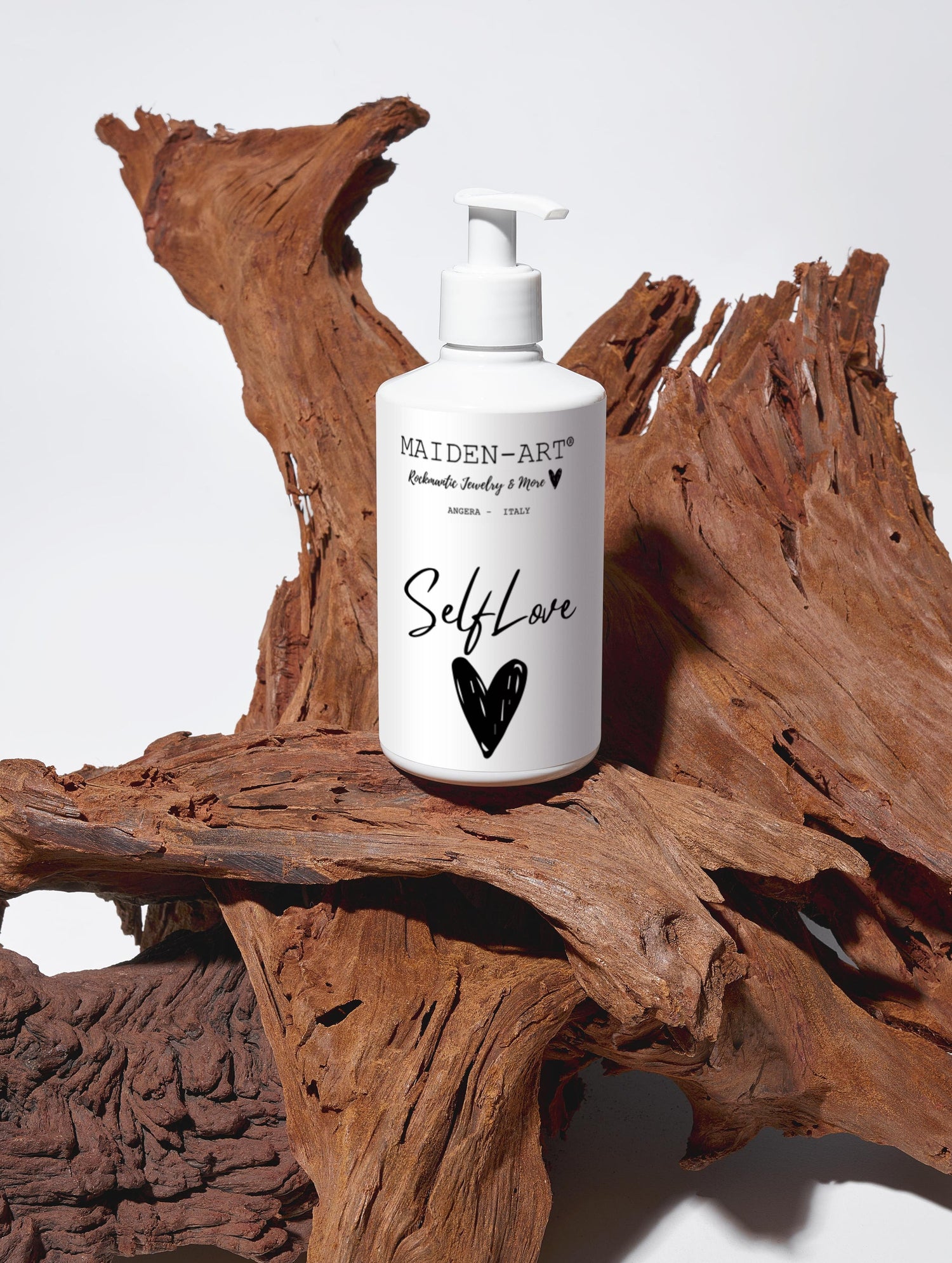 Pink Lucky Self-Love Bliss moisturizing body lotion bottle with floral design, showcasing creamy texture and relaxing bodycare benefits.