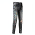 Carmine Juneberry DenimDare™ gray slim-fit jeans for men, washed elastic denim pants with a modern, fitted style.