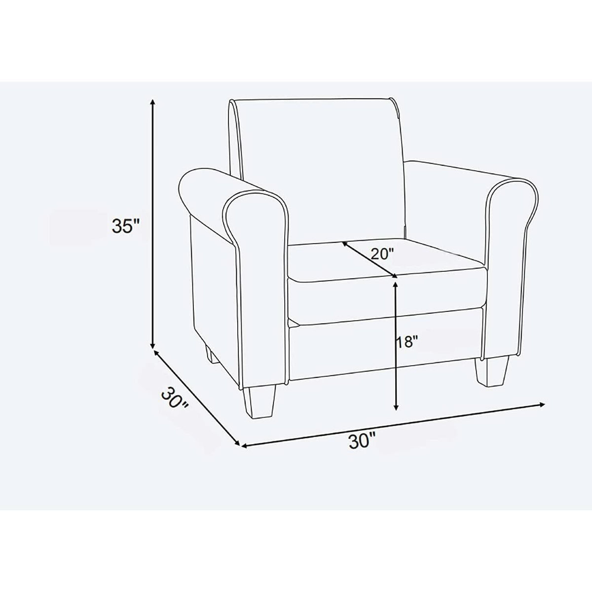 Black Accent Chair Modern Design For Living Room Furniture