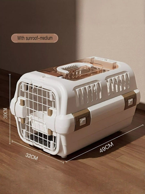 Pear Daisy portable pet carrier suitable for home and garden use, featuring a secure design and comfortable interior for pets.