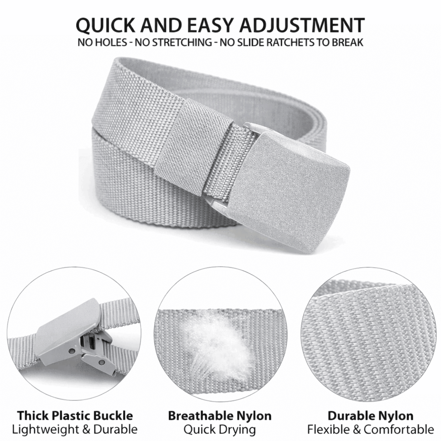 Black Lavender XGear tactical nylon belt with adjustable strap and plastic buckle, suitable for outdoor and tactical use