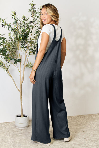 Women’s Jade Icarus Double Take full-size wide strap overall with front pockets, casual and comfortable women’s clothing style.