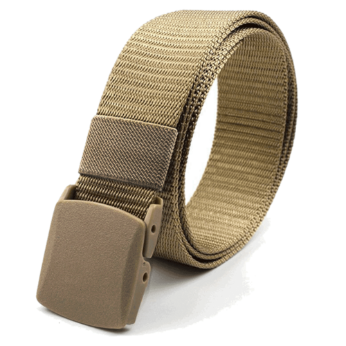 Black Lavender XGear tactical adjustable nylon belt with plastic buckle, featuring durable design and secure fastening.