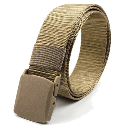 Black Lavender XGear tactical adjustable nylon belt with plastic buckle, featuring durable design and secure fastening.