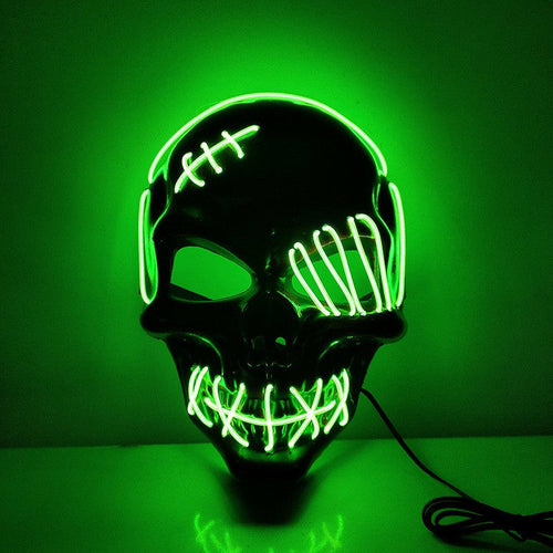 Maroon Asteria Halloween scary pirate mask with one eye and LED light, perfect for cosplay and costume parties.