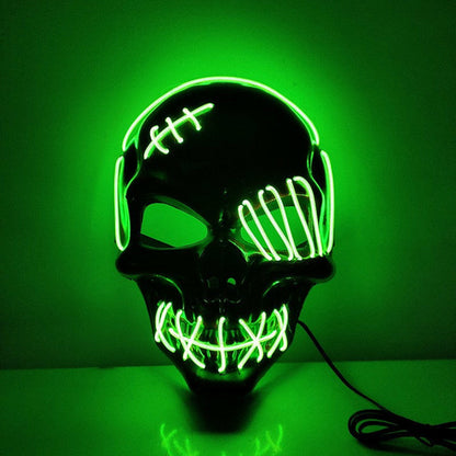 Maroon Asteria Halloween scary pirate mask with one eye and LED light, perfect for cosplay and costume parties.