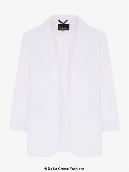 Rose Eleusis Edge To Edge Blazer, stylish tailored jacket with a sleek fit and classic design, perfect for versatile wear.