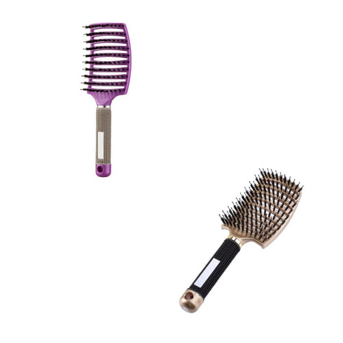 CJDropshipping anti-knot hairbrush for women, detangling hair with smooth bristles, accessory for easy styling and hair management