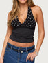 Polka dot halter neck cami from Ruby Styx, lightweight women&